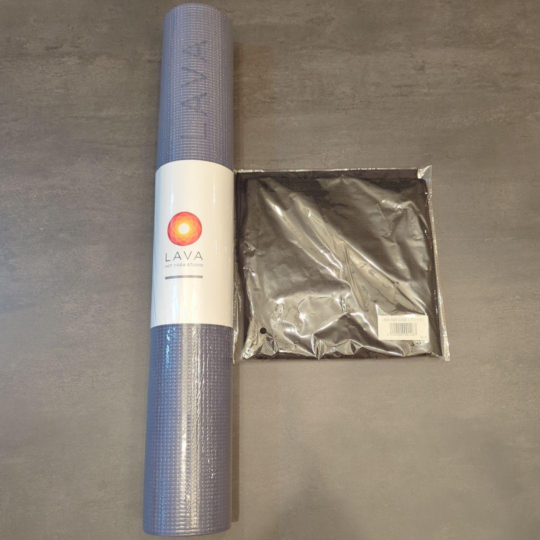 【新品】LAVA ヨガマット ミッドナイトブルー マットケース付き 黒