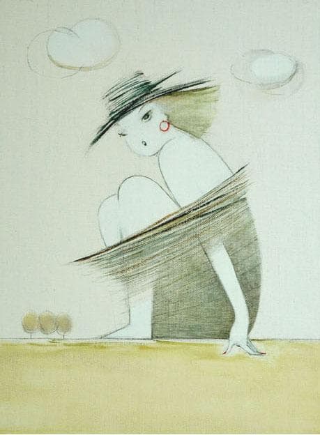 油絵 菅家令子 絵 絵画 インテリア 額付(銀) F3-041014 人物 女性