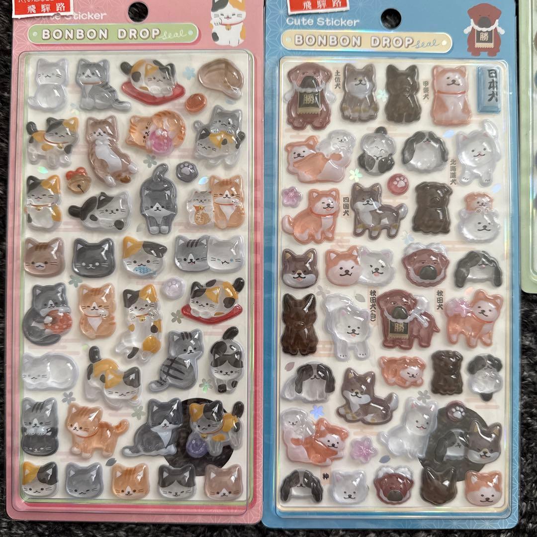 正規品 ボンボンドロップシール 和柄新作　第二弾 5枚セット