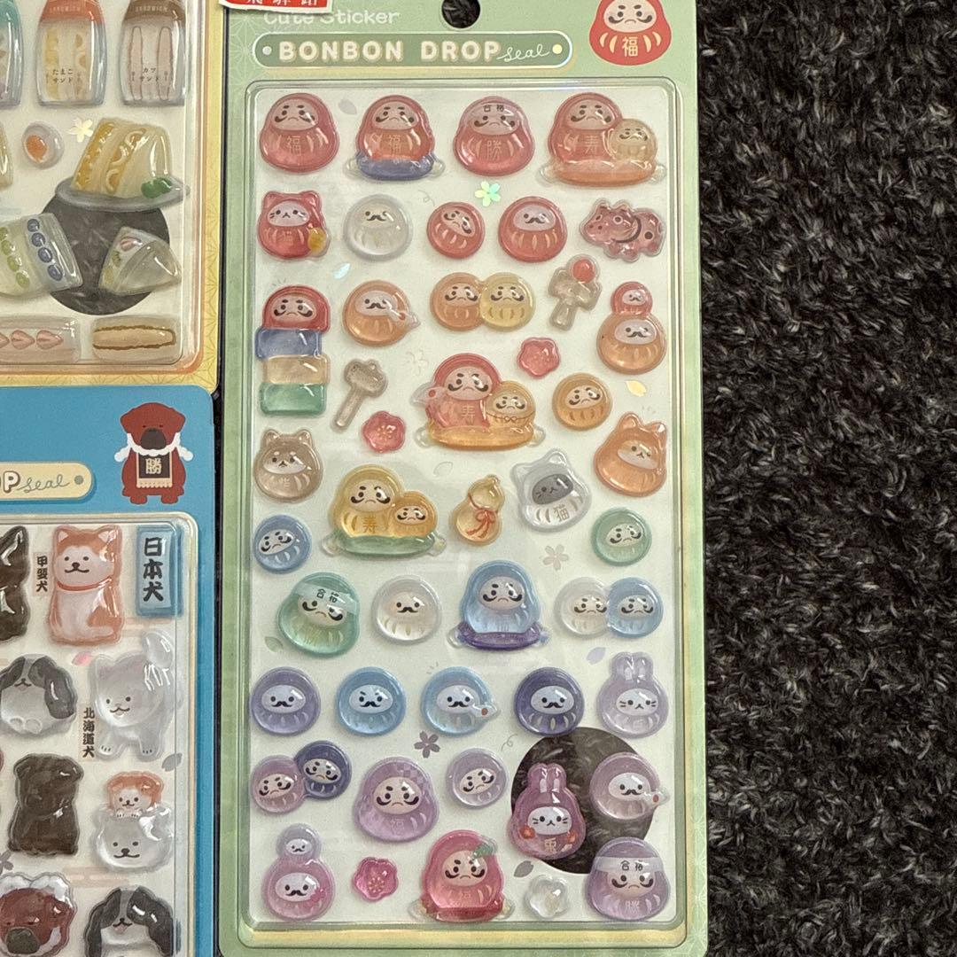 正規品 ボンボンドロップシール 和柄新作　第二弾 5枚セット
