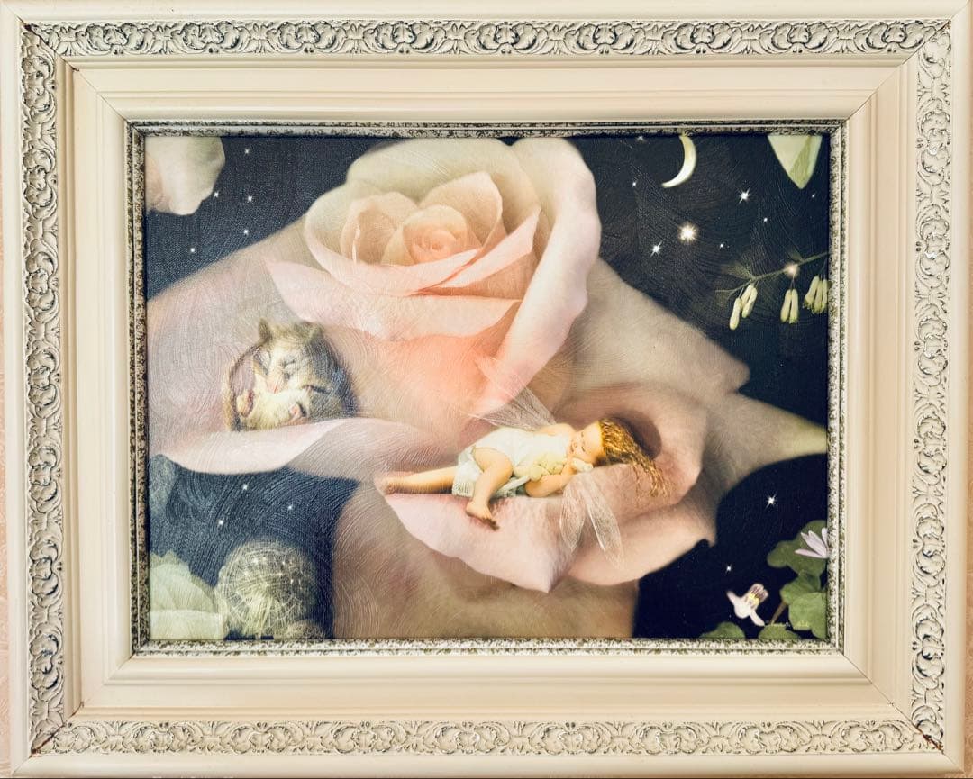 シャーロットバードの油絵調のクラシックウッドフレーム ア クワイエット コーナー