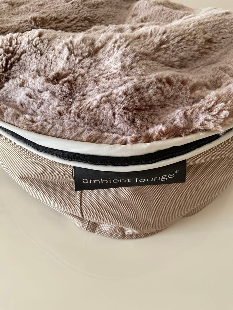 アンビエントラウンジ　Sサイズ　ベージュ（取替えカバー付き）