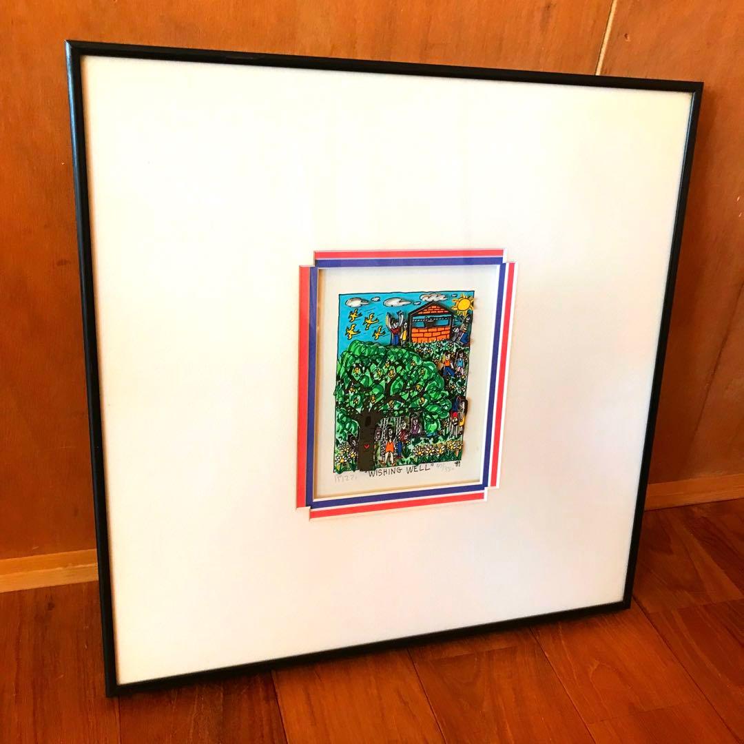 本物保証　WISHINGWELL ジェームスリジィ　RIZZI 3D アート絵画