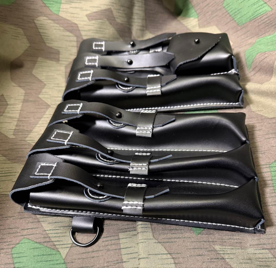 WWⅡドイツ軍 MP38/40革製マガジンポーチセット★レプリカ★サバゲ　国防軍