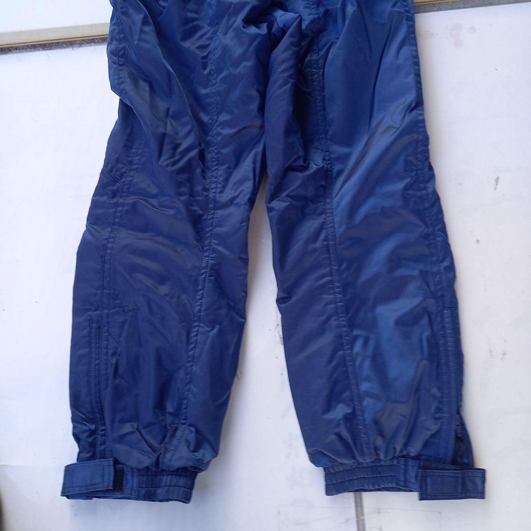 スキーウェア メンズ 緑と青のナイロン製