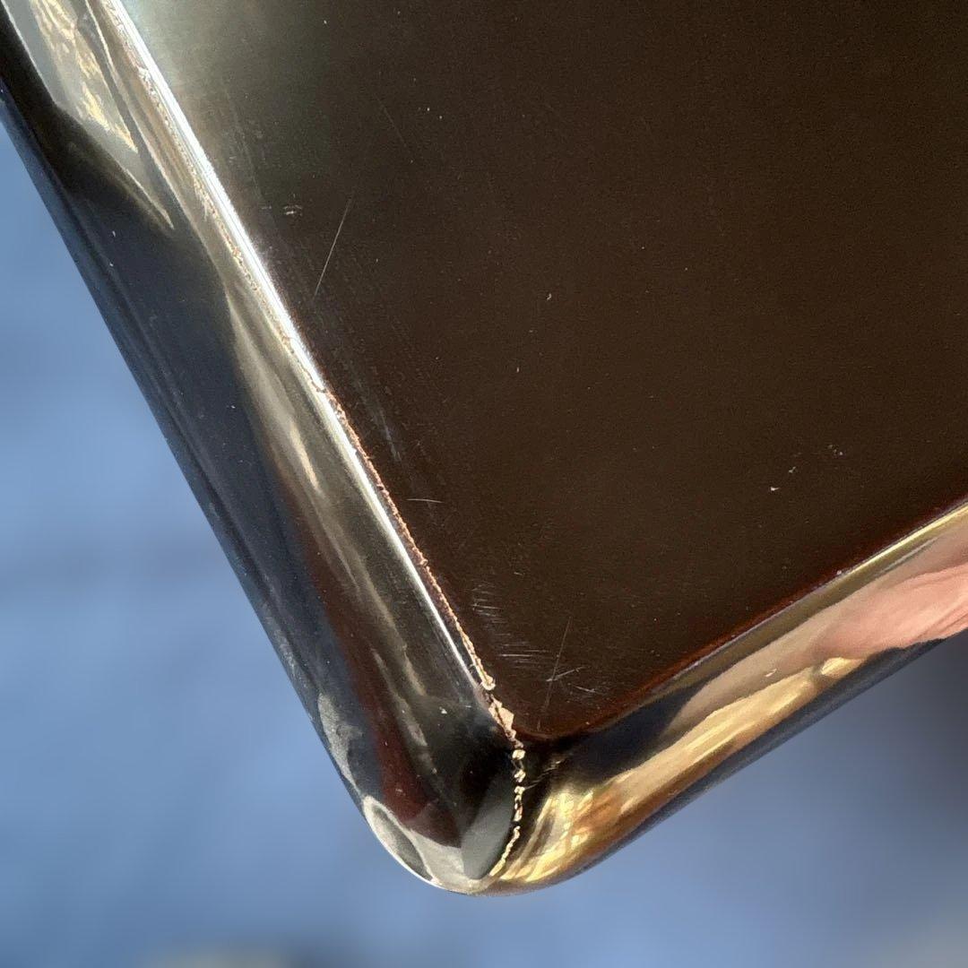 輪島塗　漆器 膳 5枚セット 黒と金の風景　蒔絵　沈金