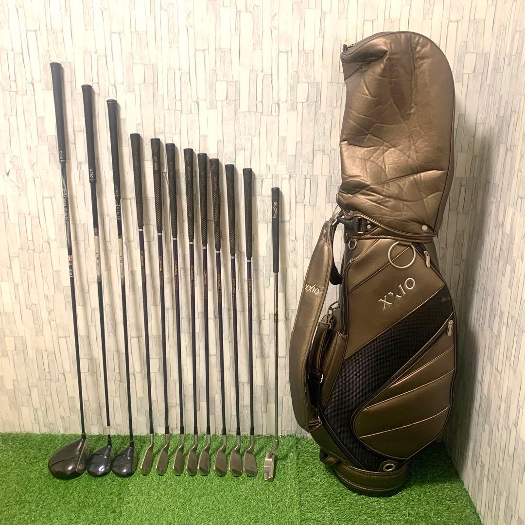 ゼクシオバッグ付 良品 XXIO9 本格メンズゴルフクラブセット豪華13本