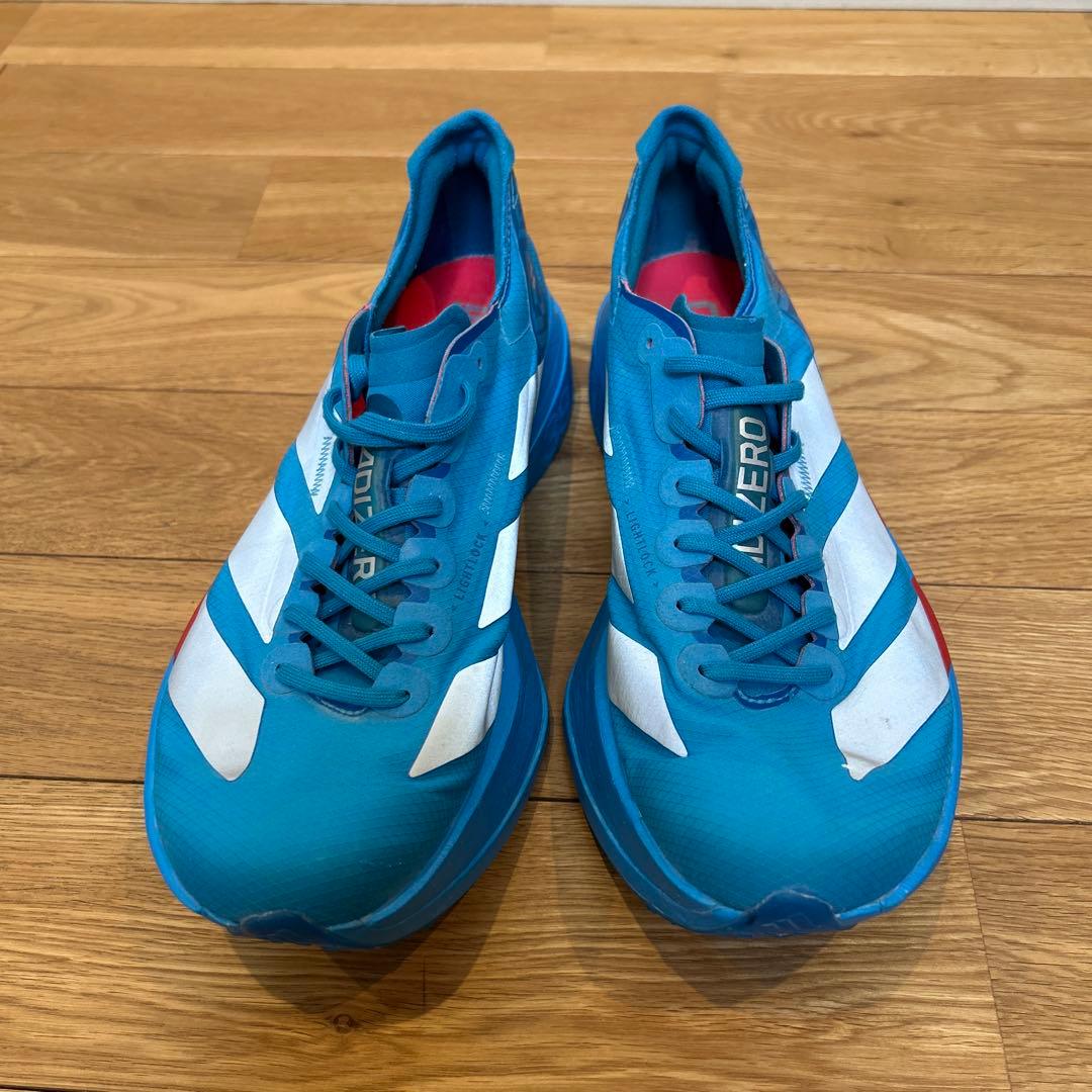 ほぼ新品 アディダス アディゼロ アディオスプロ4 箱根駅伝カラー 27.5cm