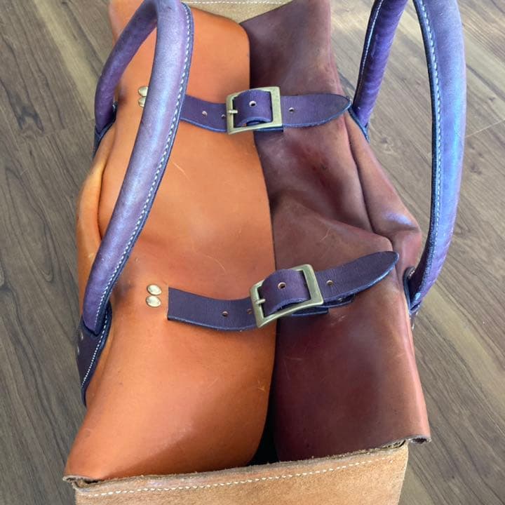 イタリアンレザー　ツールバッグ　工具箱　ツール　レザーバッグ