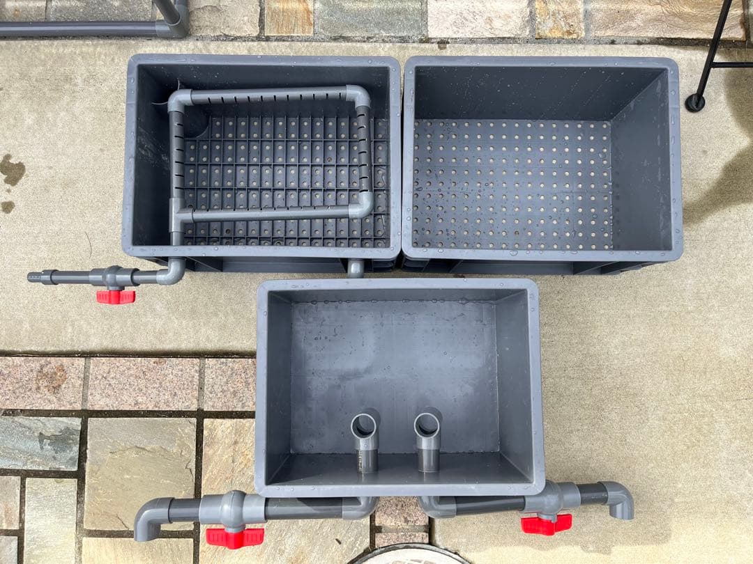 45w水中ポンプ付き大型水槽用万能フィルター オーバーフロー外部式飼育濾過器装置