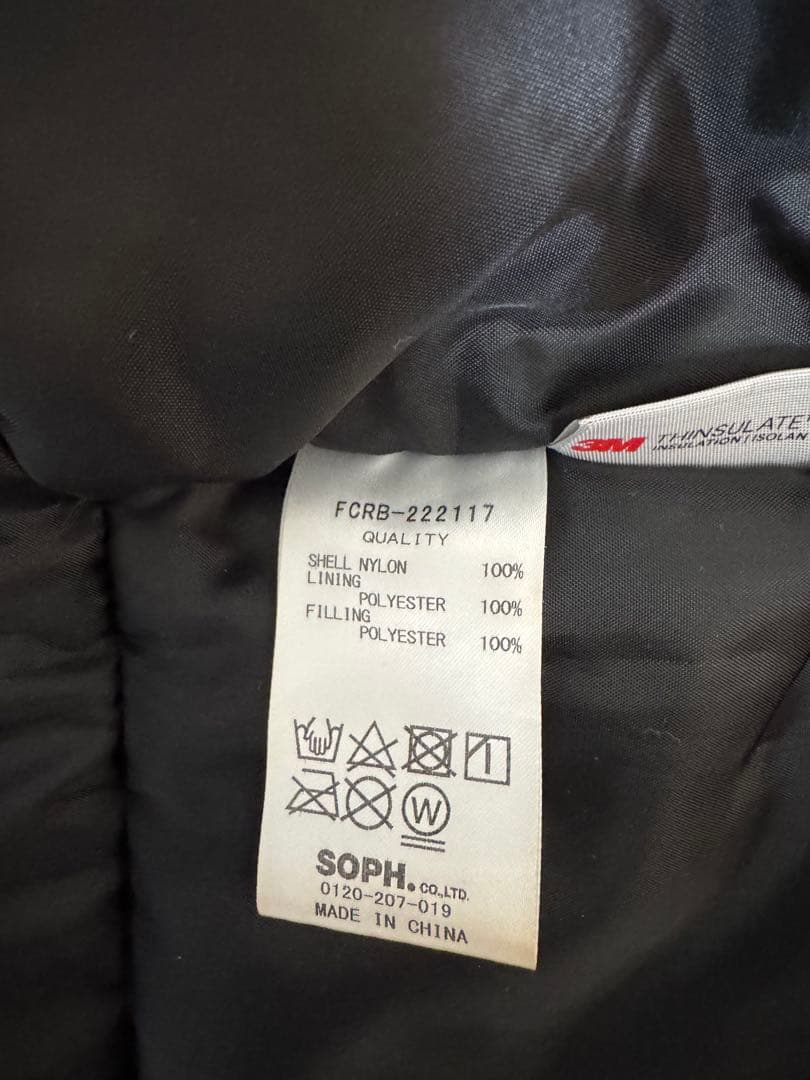 Bristol フード付きベンチコート 黒