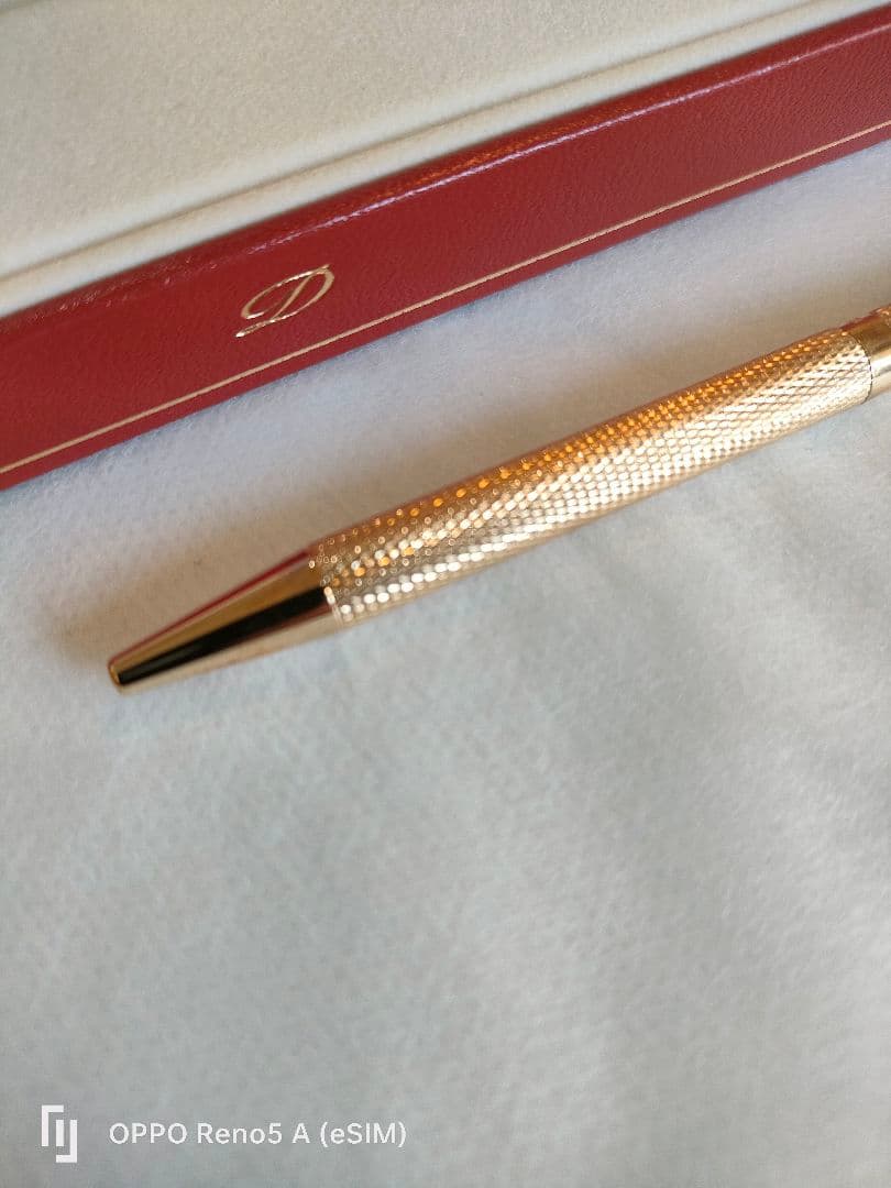 S.T.Dupont デュポン ツイスト式ボールペン　ゴールド フランス製