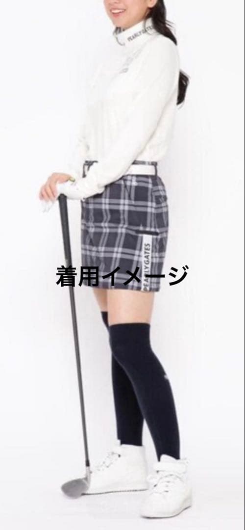 PEARLY GATES 2023年モデル 中綿スカート チェック柄 2