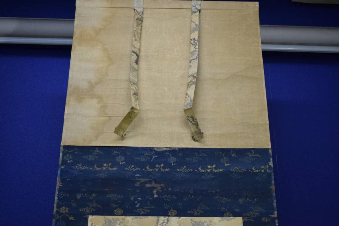 模写/松村呉春/寿老人図/布袋屋掛軸HH-827