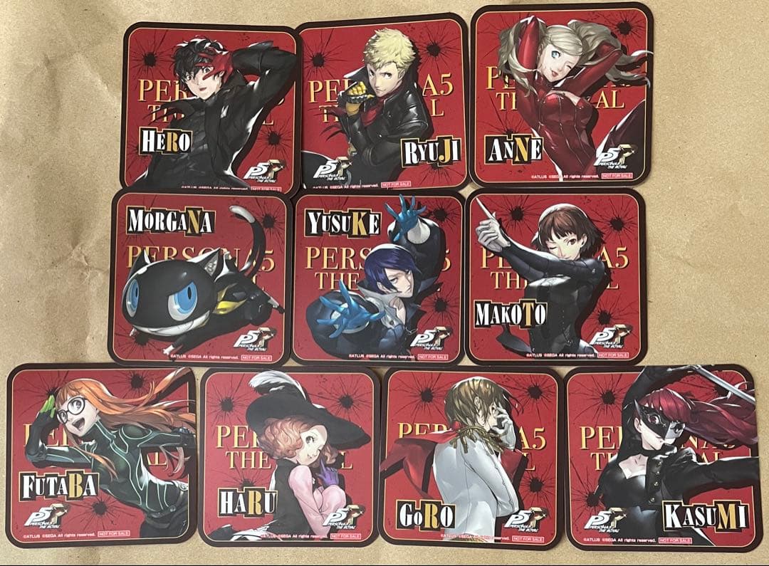 コンプセット ペルソナ5 P5 P5R セガ コラボ カフェ コースター