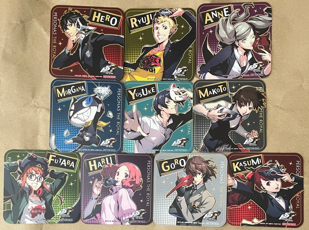 コンプセット ペルソナ5 P5 P5R セガ コラボ カフェ コースター