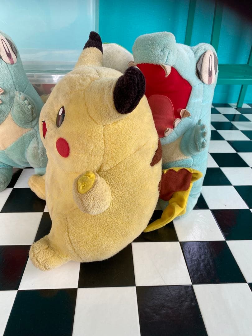 TOMY ポケモン おっきなサイズのワニノコ ピカチュウチコリータぬいぐるみ