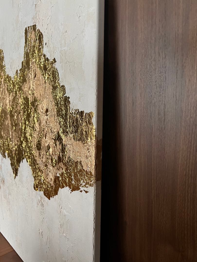 アート　絵画　インテリア海外　抽象画　モダン　ホテル　ギフト　金箔　ゴールド