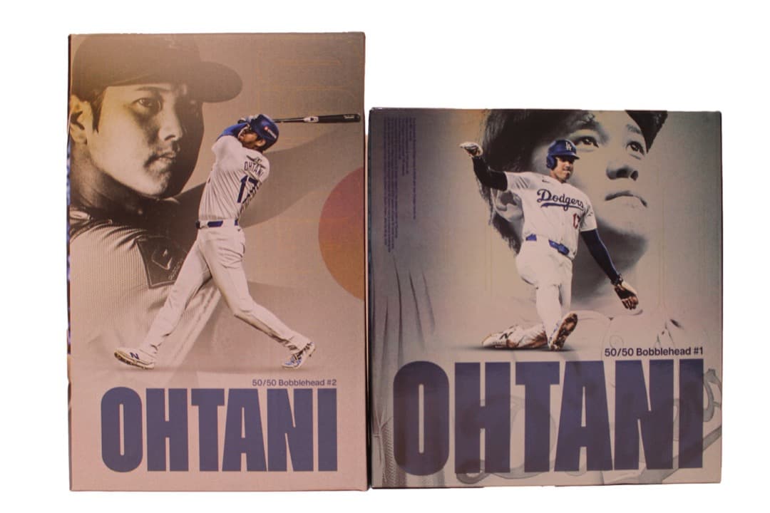 大谷翔平 選手 50/50 クラブ　ボブルヘッド セット　ホームラン/盗塁