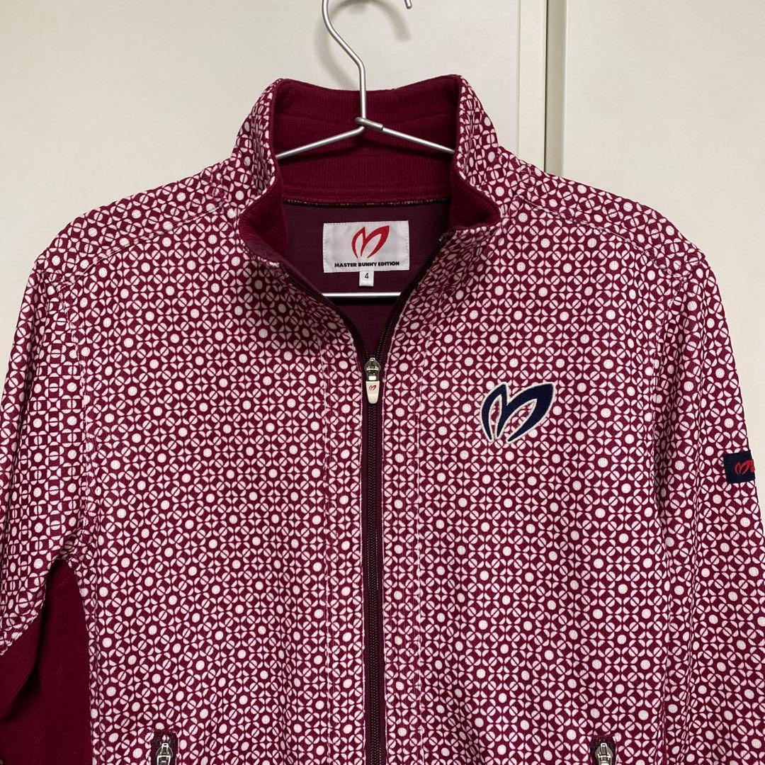 美品★マスターバニー ジップアップ ジャケット 裏起毛 メンズ M 総柄 メンズ