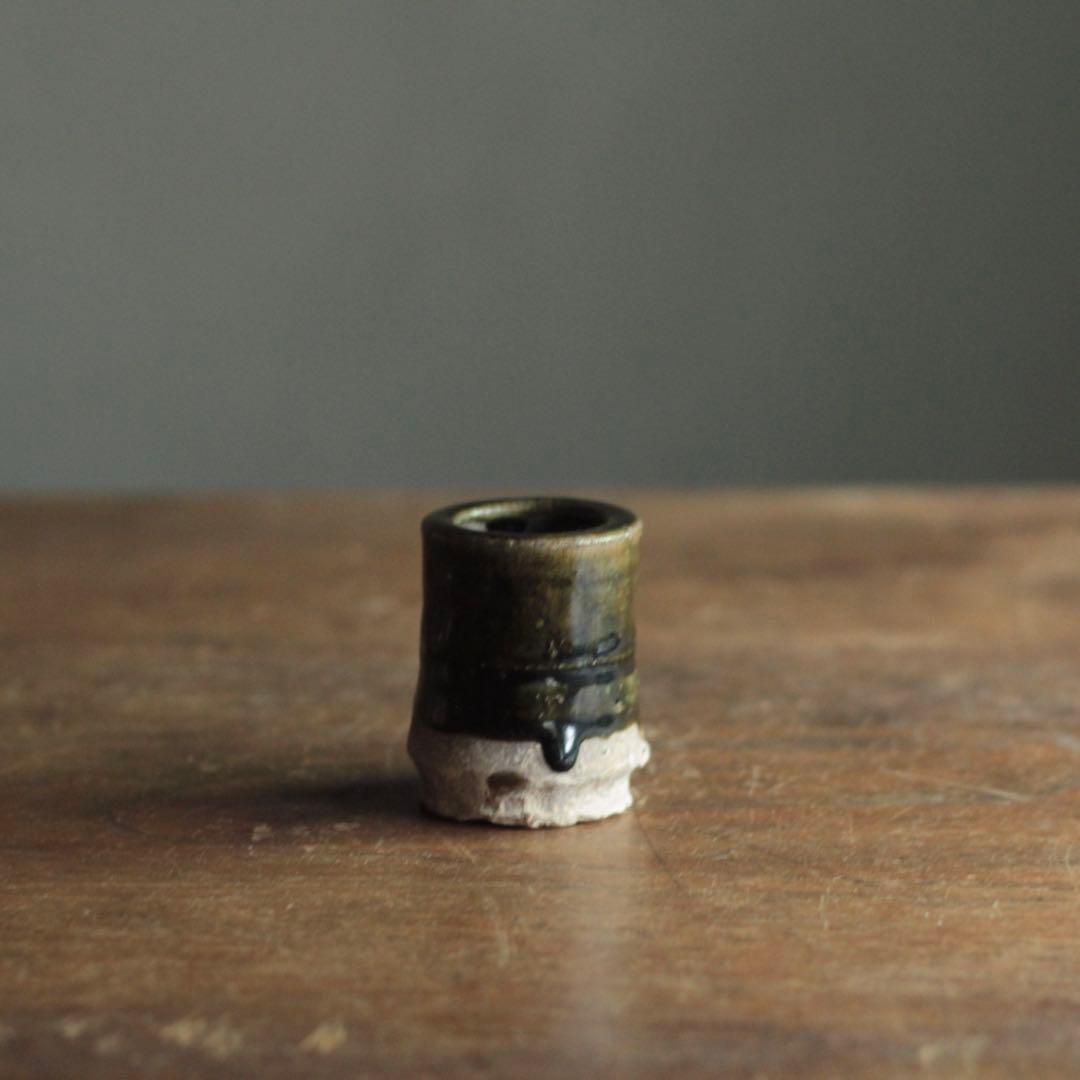 織部 筒香炉 野香炉 江戸時代 古美術 古道具 アンティーク