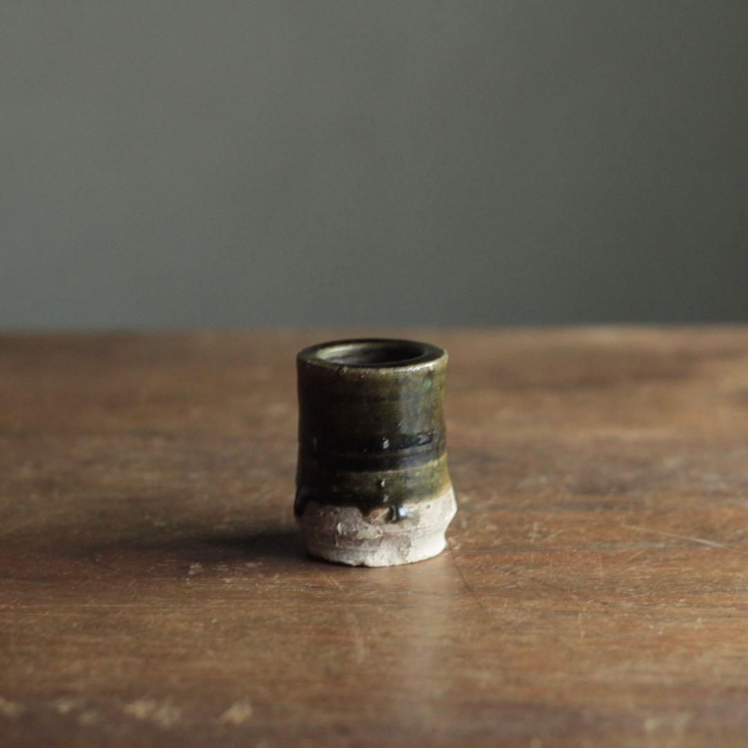 織部 筒香炉 野香炉 江戸時代 古美術 古道具 アンティーク