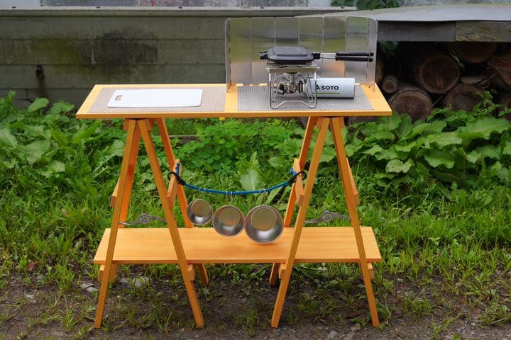 ウッドシェルフ　ウッドラック　白木色(塗装済)