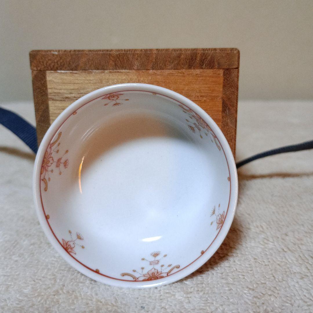 福島武山　赤細描小紋 未使用美品