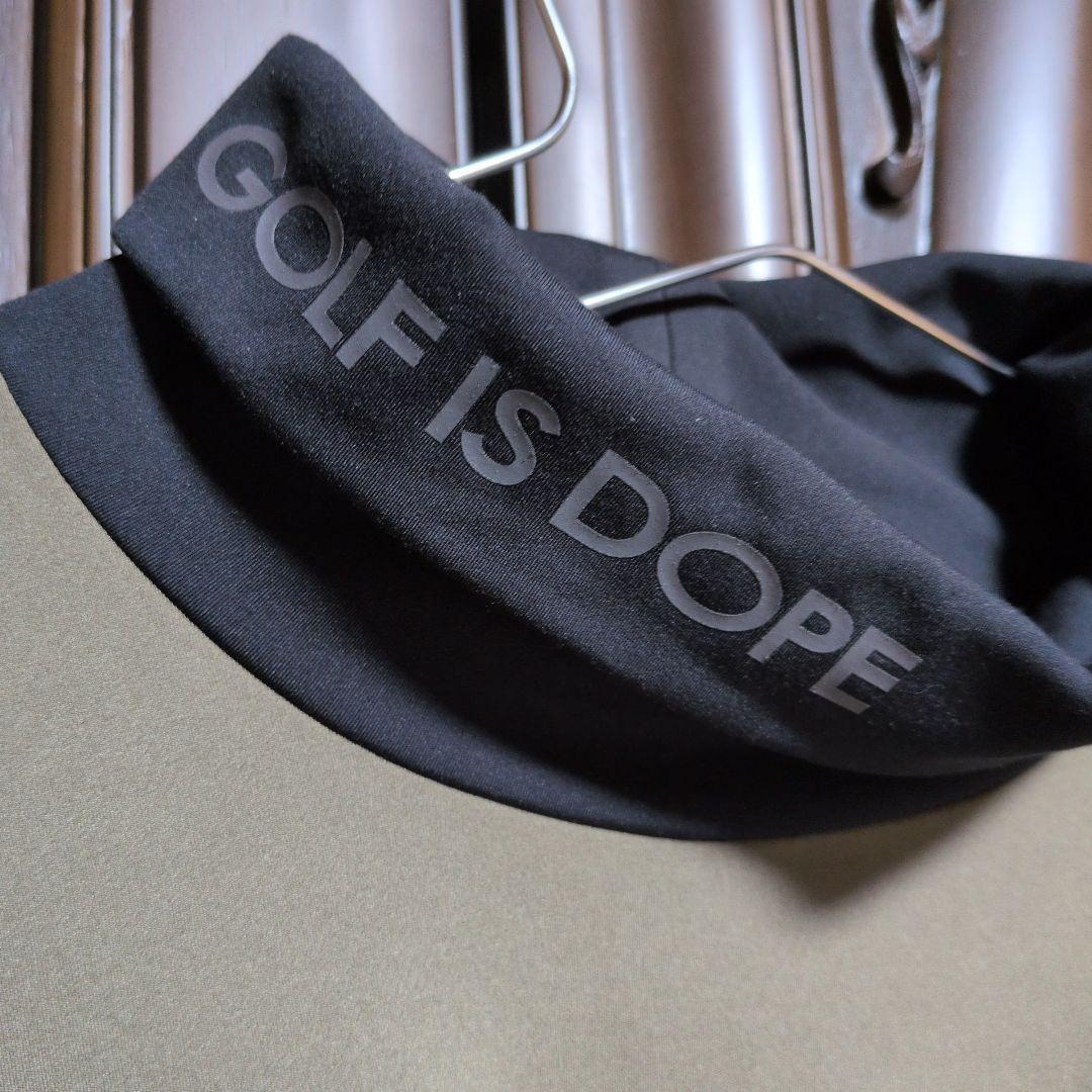 SY32:メンズ:Lサイズ:ハイネックシャツ:オリーブ色