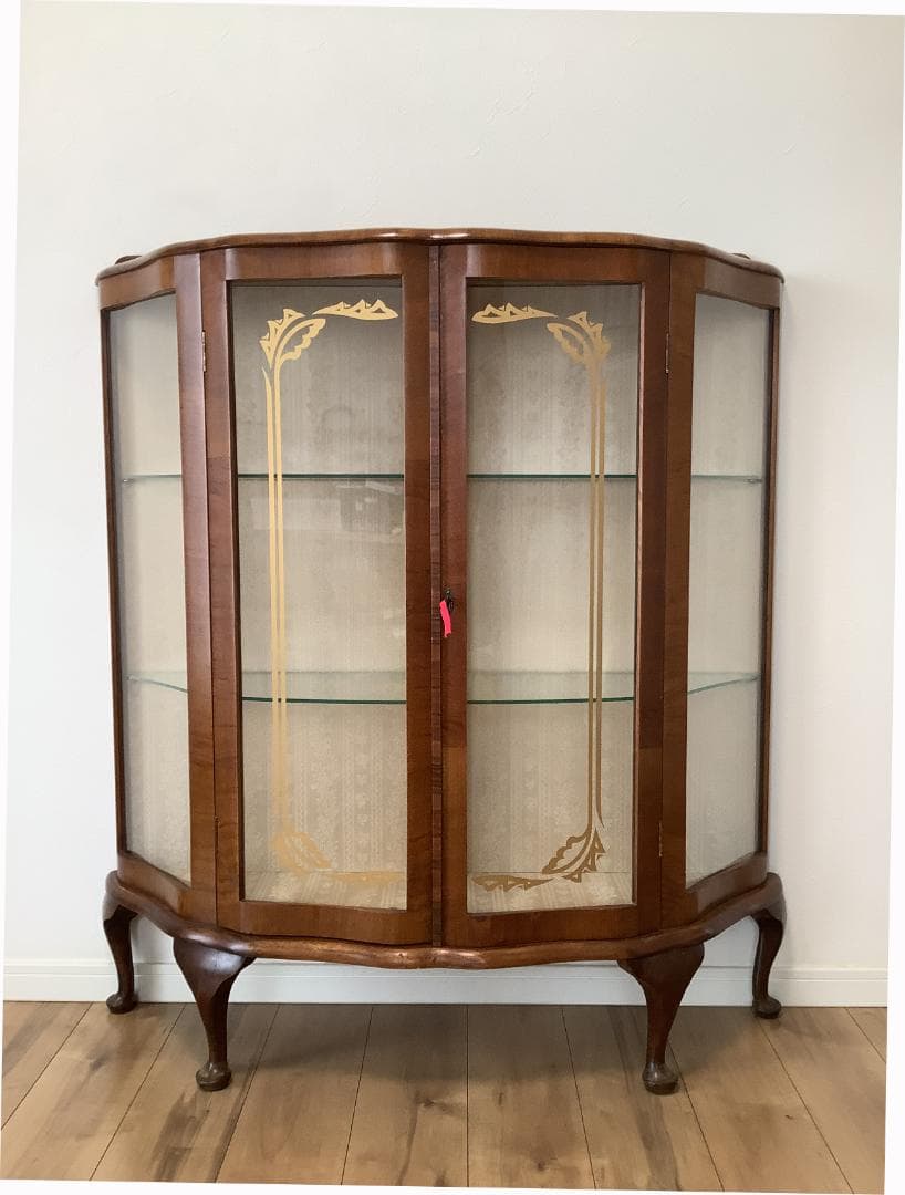 【最終値下】英国アンティーク ディスプレイキャビネット