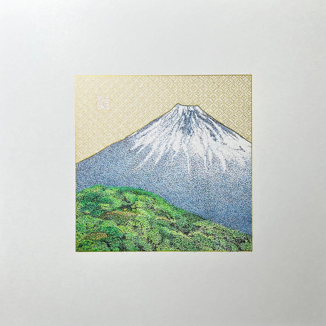 ボールペンアート「富士」イラスト原画