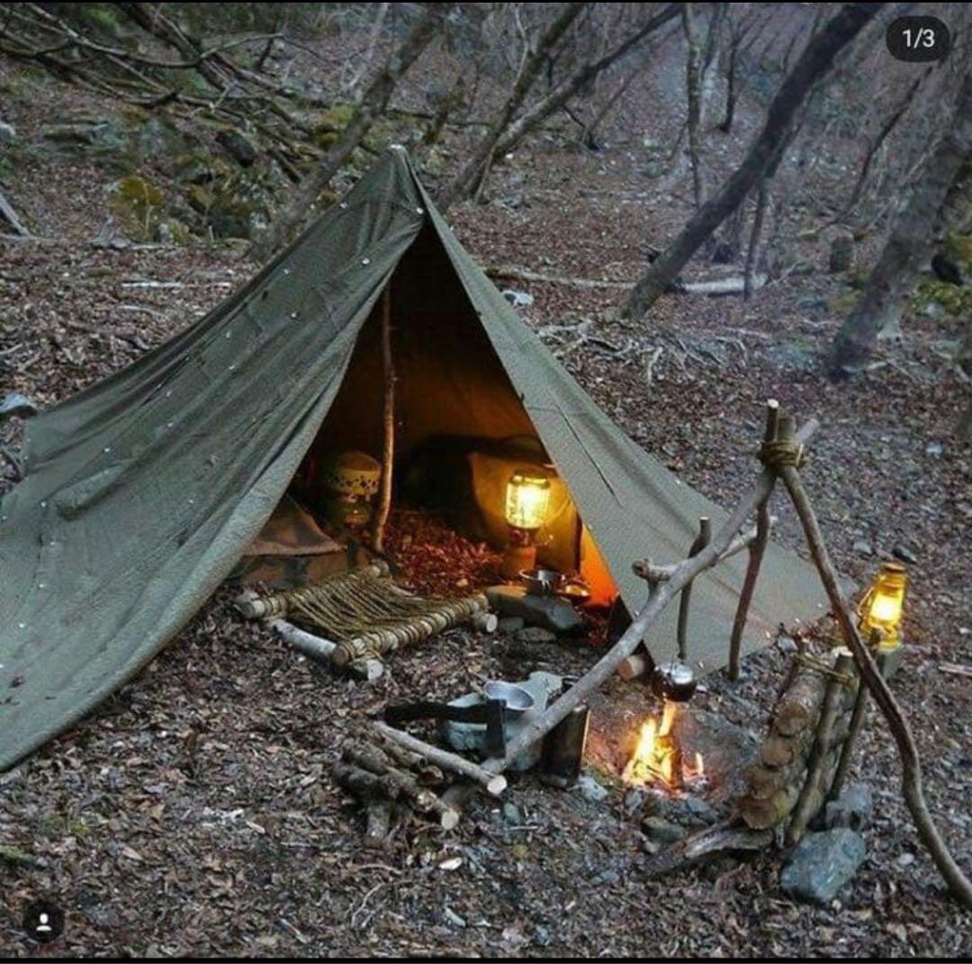 2677 ポーランド軍 ポンチョテント サイズ3 (180-190)