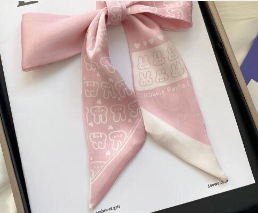 ꧁10本爽やかスカーフメルヘン柄2種꧂トリミング仕上げスカーフ