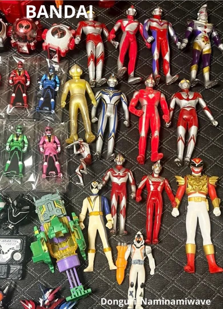 ウルトラマン・仮面ライダー・戦隊ヒーロー ソフビ特撮玩具のジャンク　まとめ売り
