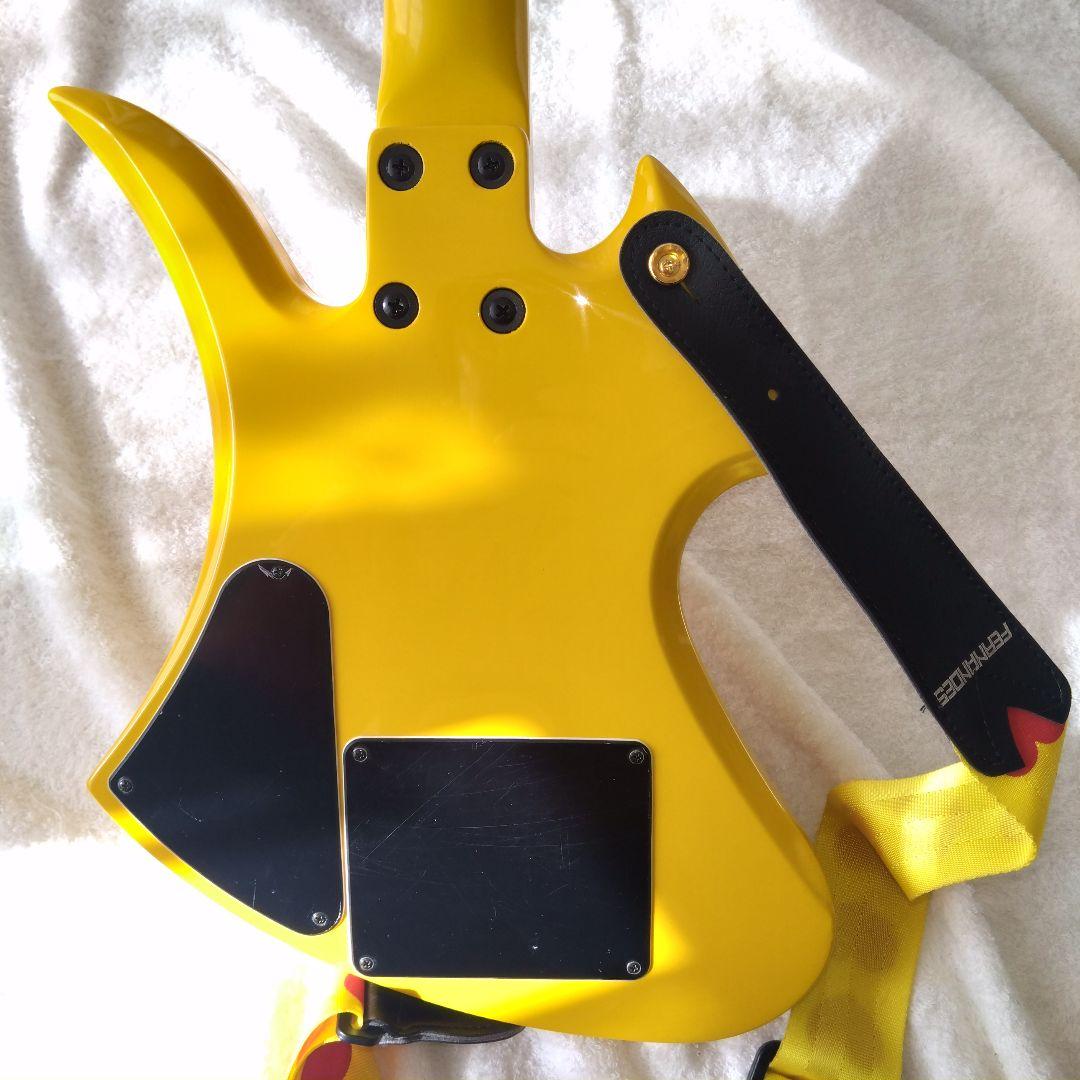 [廃盤] バーニー YH-JR hideモデル アンプ内蔵ギター イエローハート