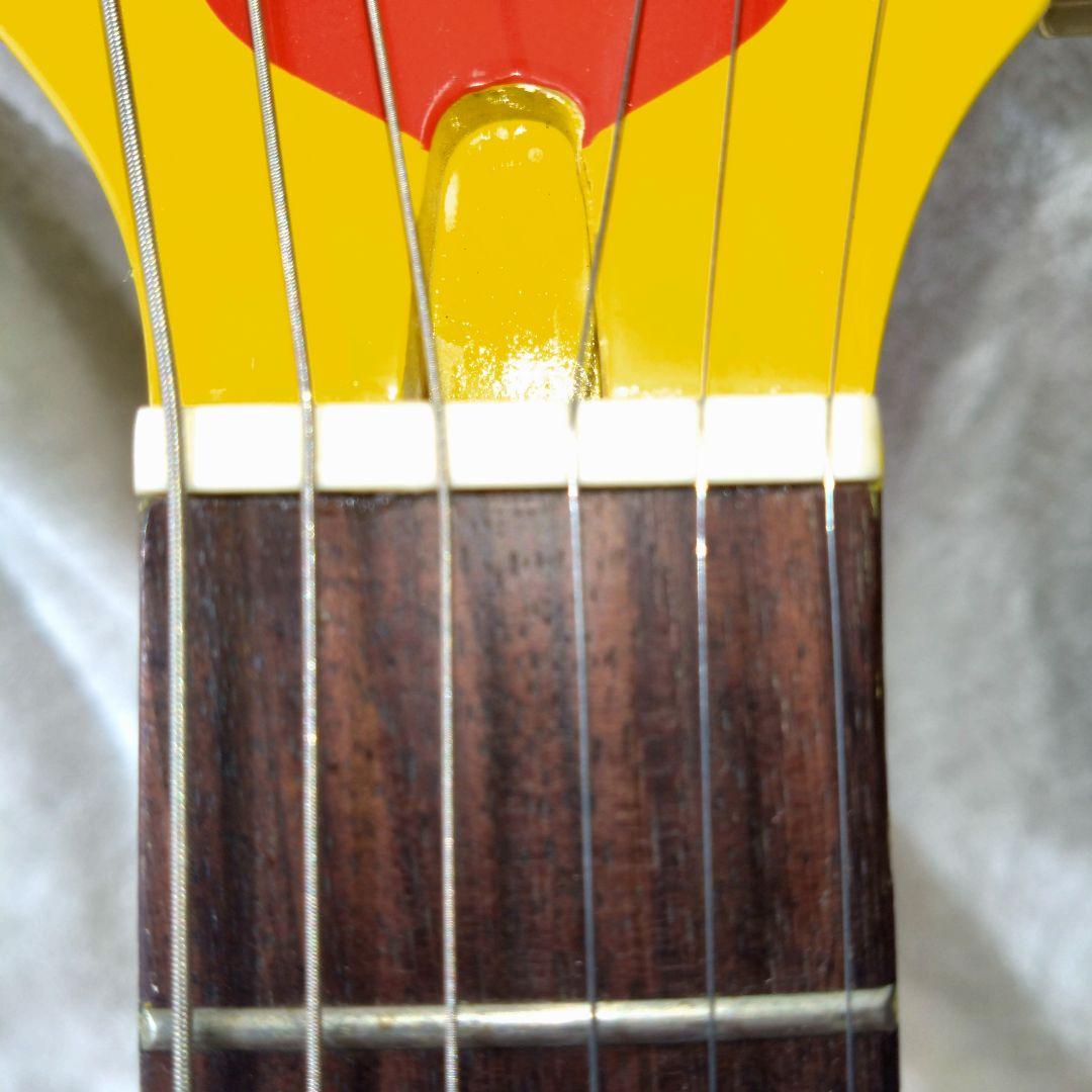 [廃盤] バーニー YH-JR hideモデル アンプ内蔵ギター イエローハート