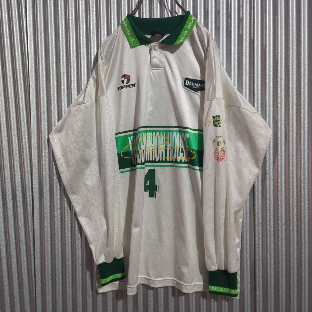 00s Y2K ゲームシャツ トッパー ブランメル仙台 現ベガルタ Jリーグ