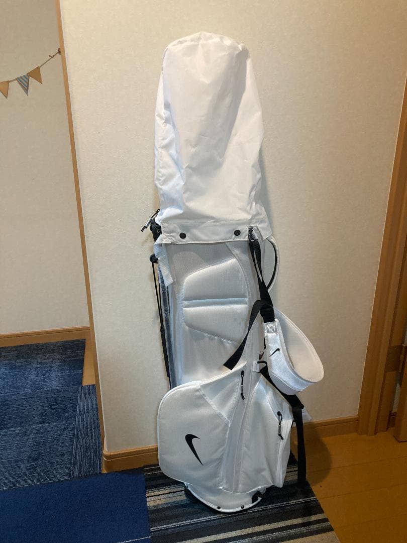 【廃盤品】ナイキ キャディバッグ ゴルフバッグ ホワイト スタンド 軽量モデル