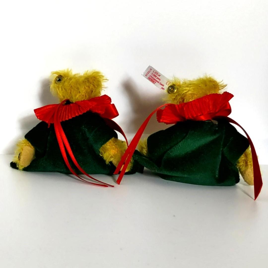 Steiff　シュタイフ　クリスマス　オーナメント　テディベア　2体セット