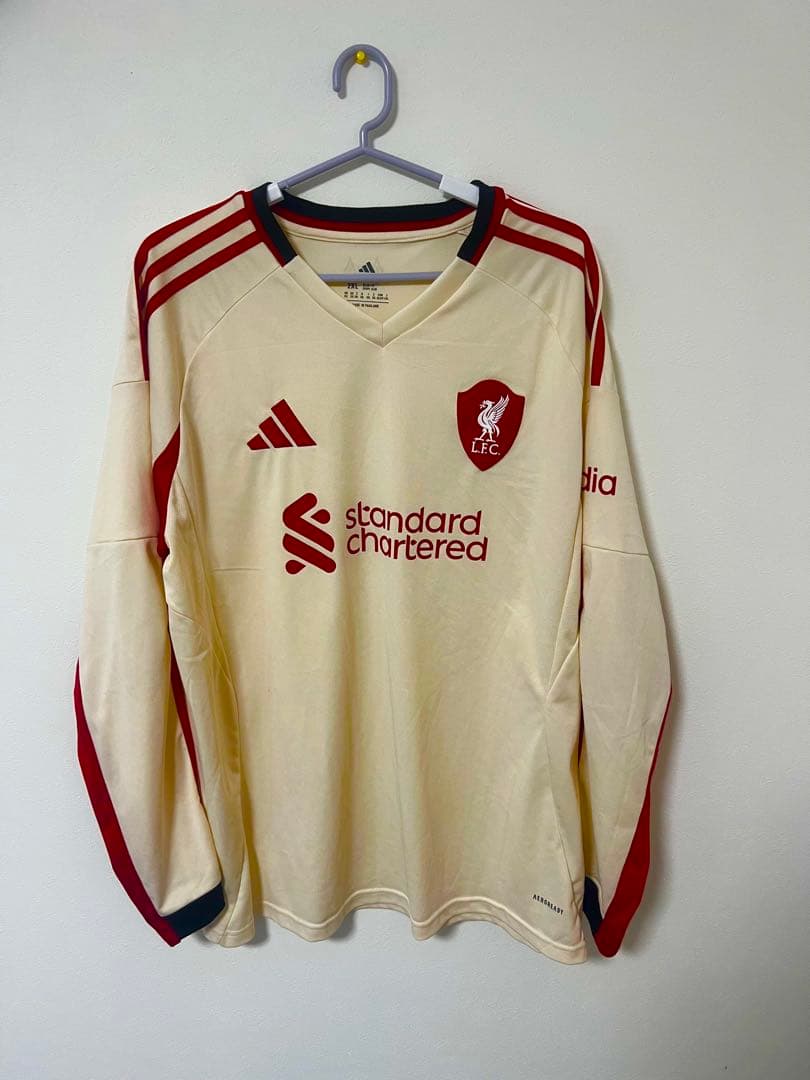 リヴァプールアウェイユニフォーム 長袖シャツ