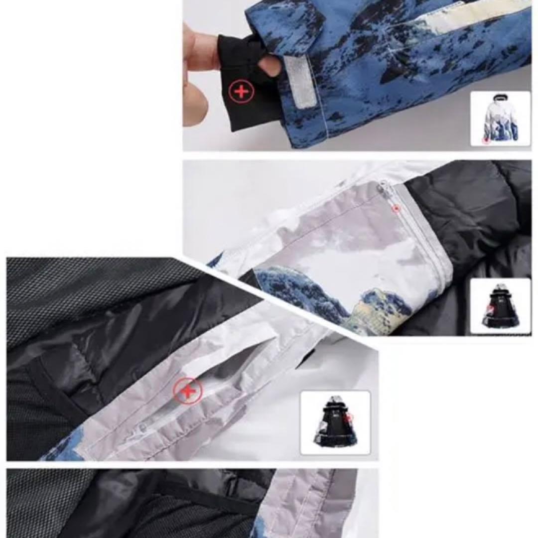 新品未使用　スキーウェア　XXL 男女兼用　上下セット　スノーボード　グローブ付