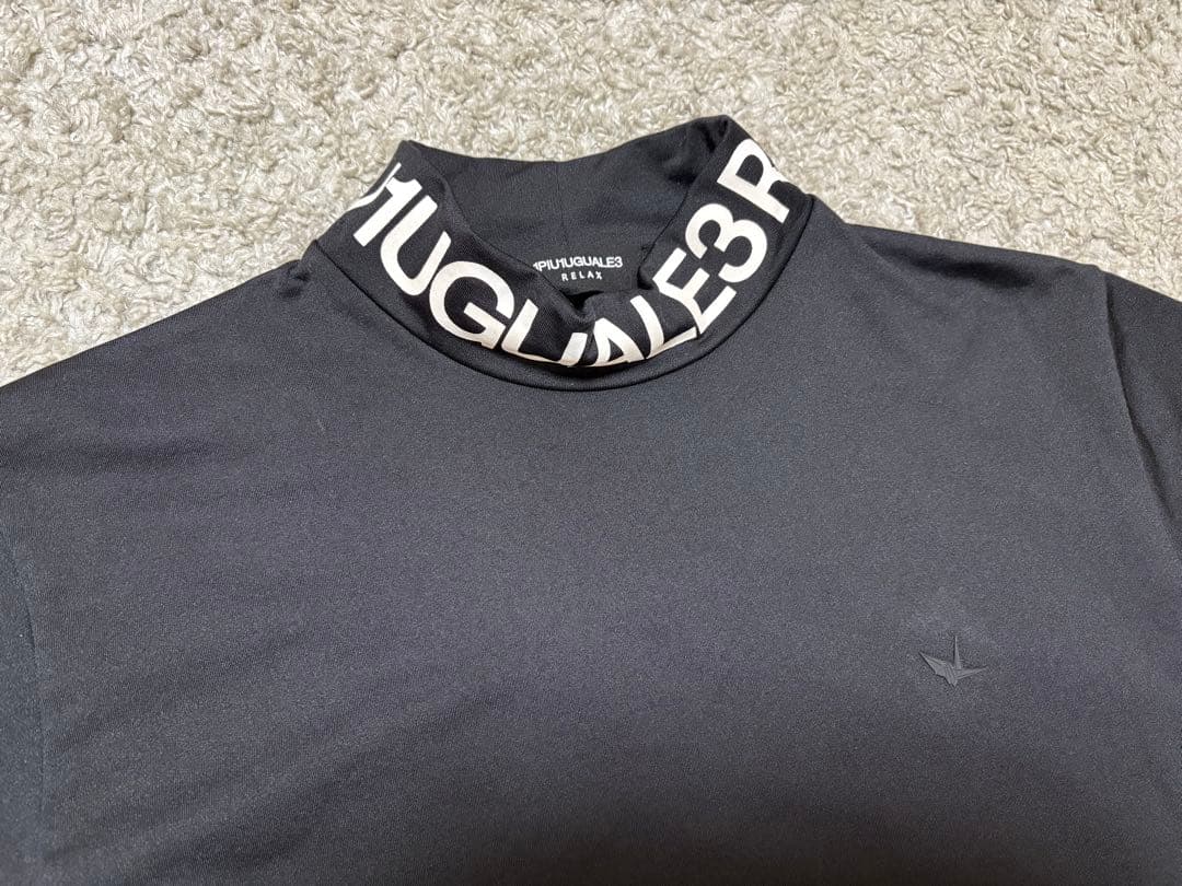 1PIU1UGUALE3⚫︎長袖モックシャツM/46ブラック