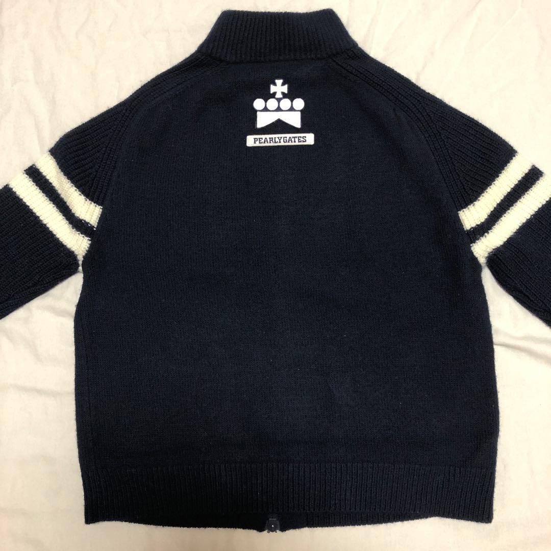 PEARLY GATES パーリーゲイツ フルジップ セーター ネイビー 紺色