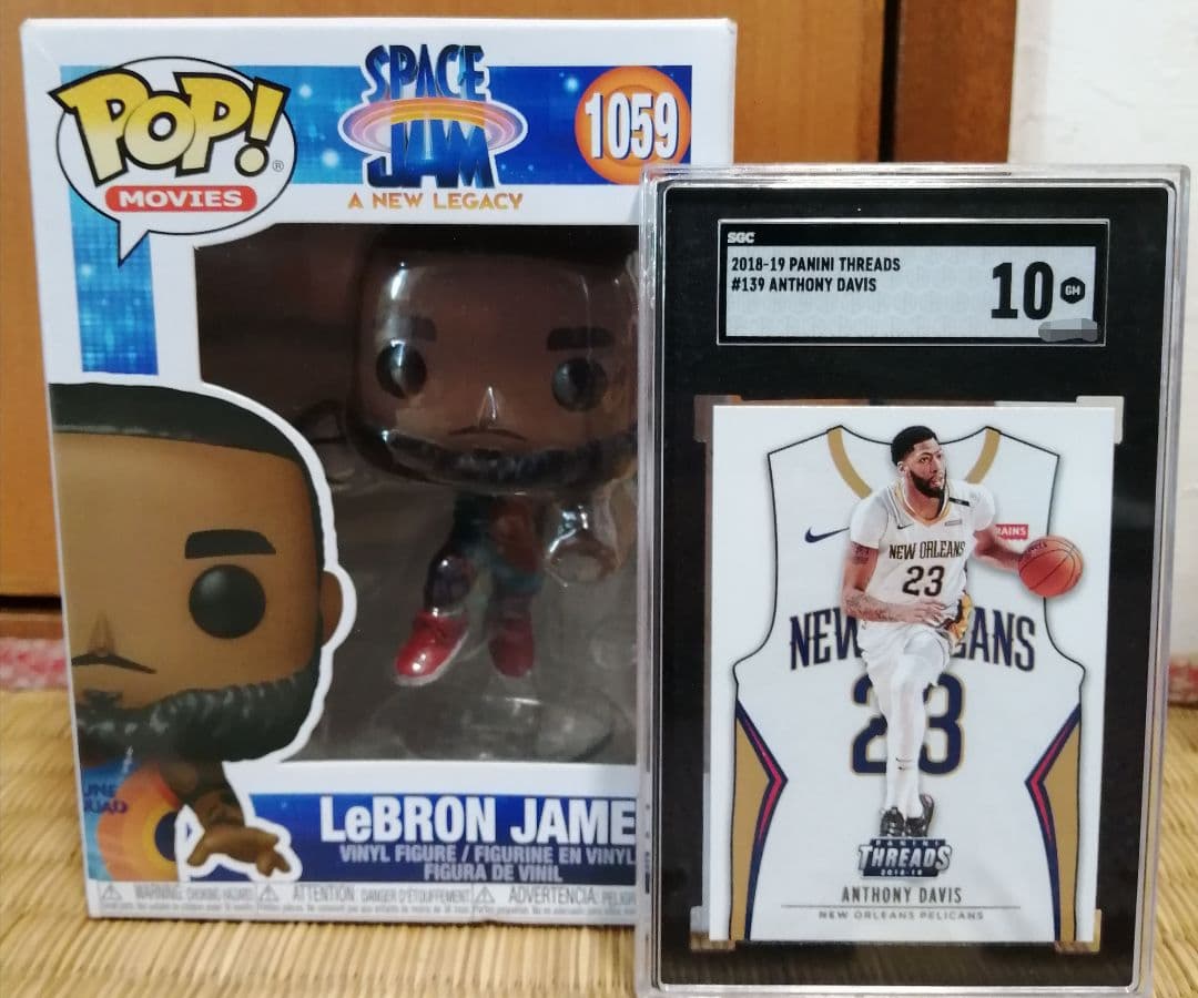 LeBron James フィギュア& Anthony Davis カードセット