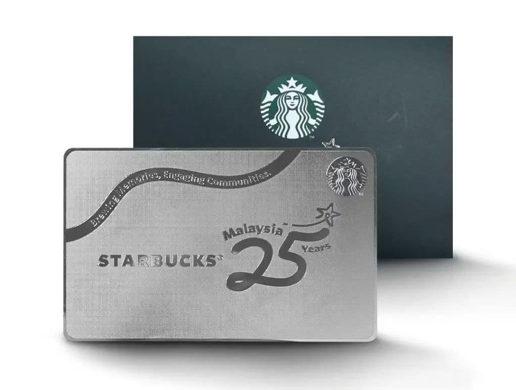 ☆激レア スターバックス ２５周年記念 メタルカード マレーシア限定 ☆