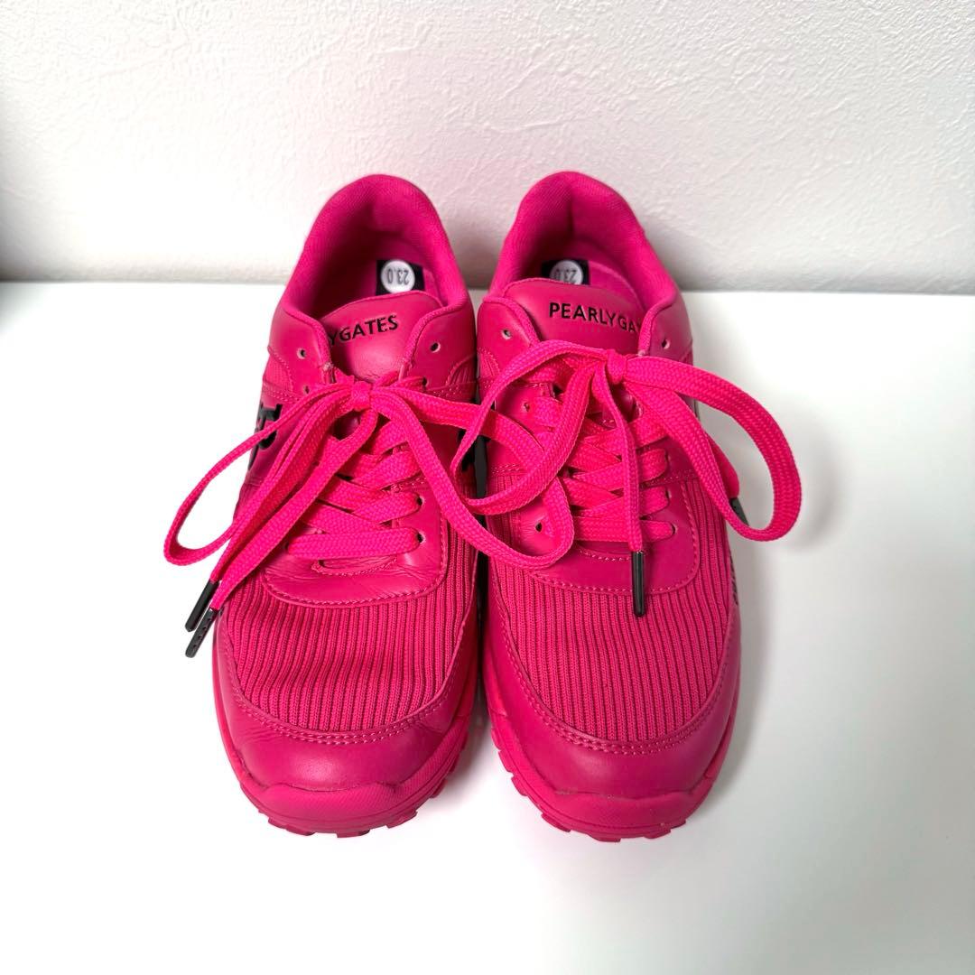 PEARLYGATES ピンク シューズ　23cm
