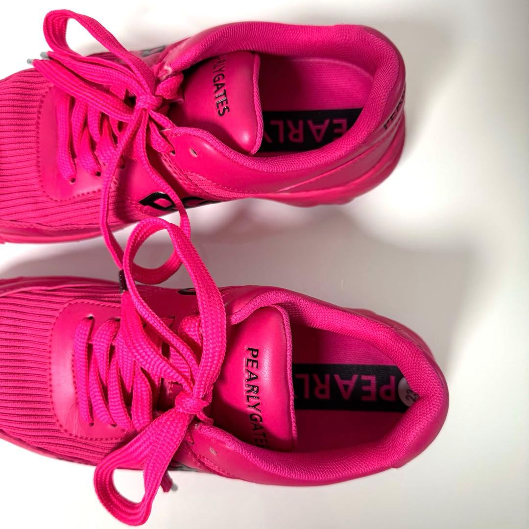 PEARLYGATES ピンク シューズ　23cm