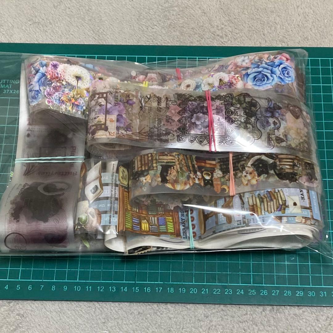 【ゾロ目割引中】海外製　PETマスキングテープ　1ループ分　大量100種類