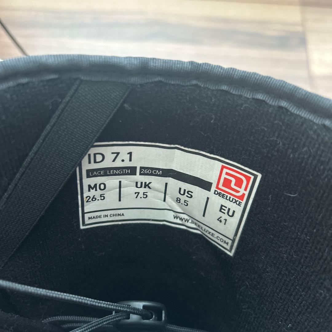 美品D'ELUXE ブラック スノーボードブーツ
