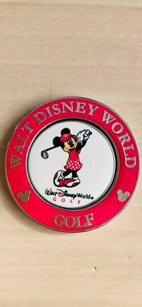 超レア　ディズニー　ゴルフボールマーカ－　ペア　ミッキーマウス　ミニーマウス